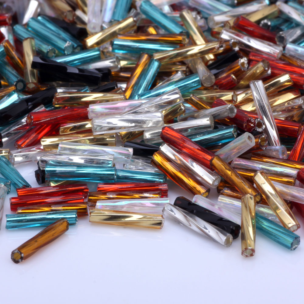 Glass Seed Beads 2Mm Jewelry Making - OlingArt Gemengde Kleur Buis 2x9mm 20