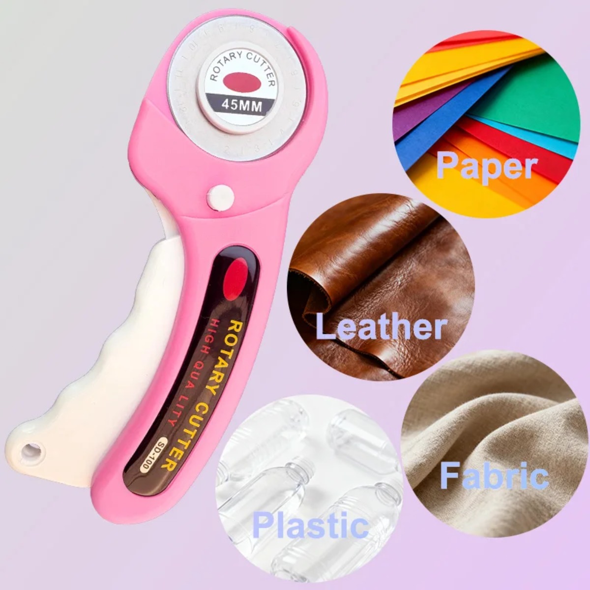 45mm roze patchwork roterende  - Rotary Cutter For Fabric 45Mm recensie en prijs