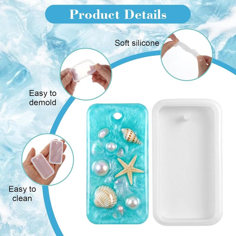 10 hars-sleutelhanger-sieraden - Silicone Epoxy Resin Molds Set recensie en prijs