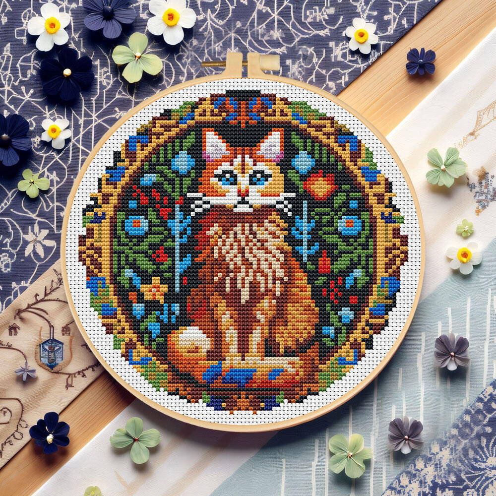 DIY Kruissteek Kat Dier 11CT M - Cotton Embroidery Thread Skeins recensie en prijs