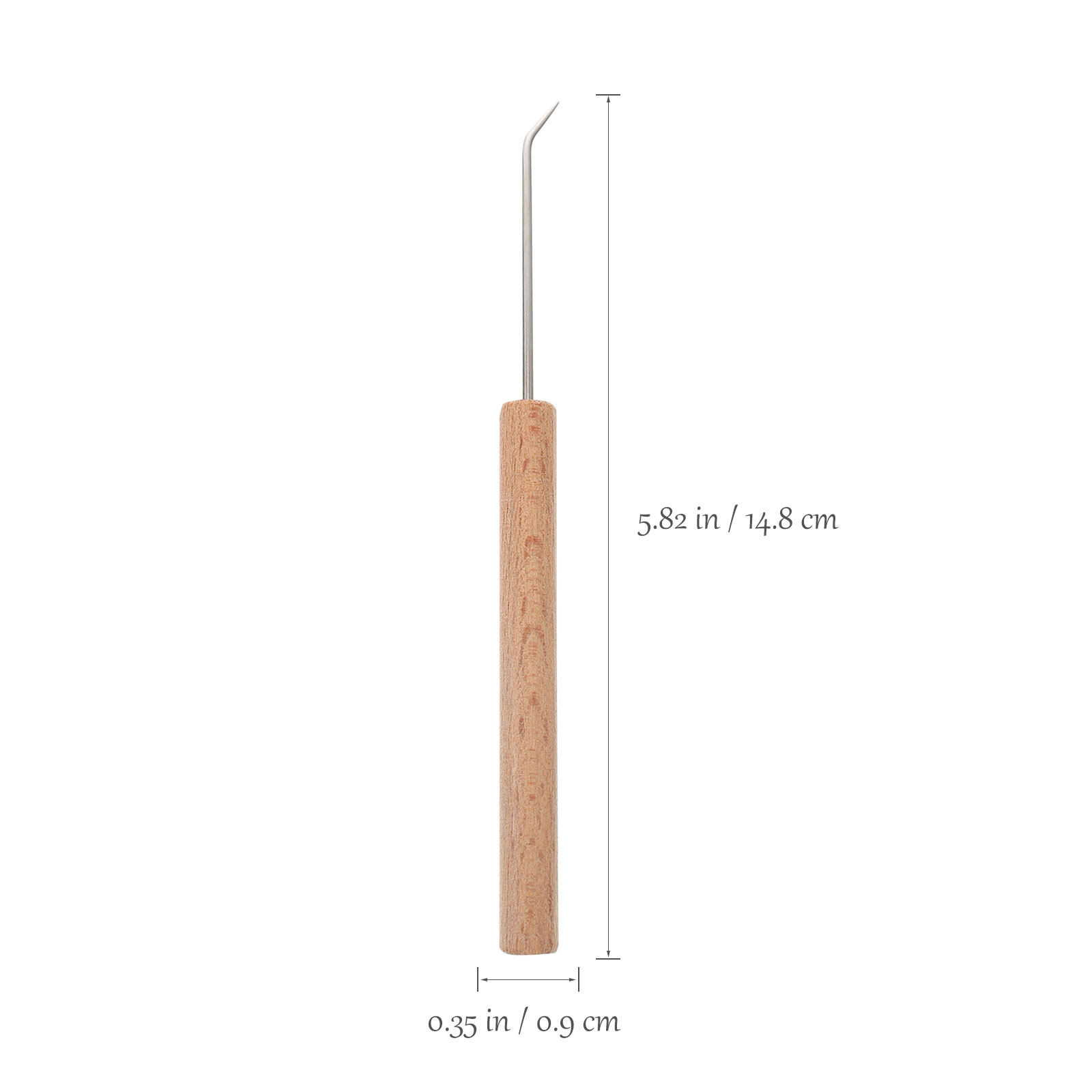 1 stuk haaknaald met houten ha - Wooden Crochet Hooks Ergonomic Handle recensie en prijs