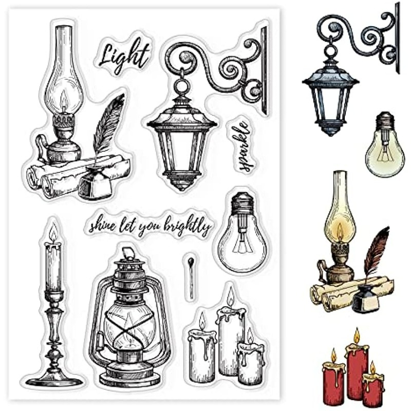 Vintage Lights siliconen duide - Clear Silicone Stamps For Card Making recensie en prijs