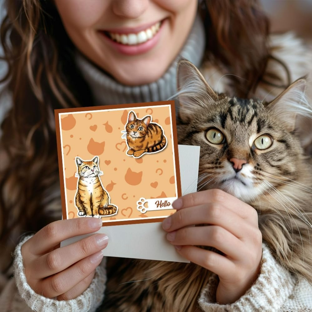 Kat Clear Stamps Realistische  - Clear Silicone Stamps For Card Making recensie en prijs