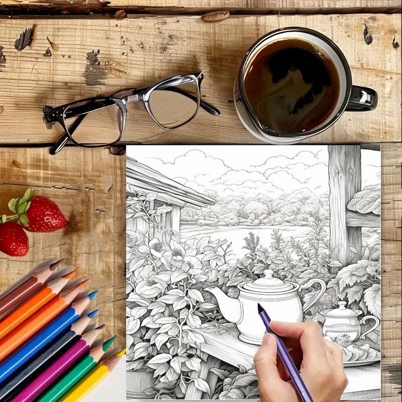 Tea In The Gardens kleurboek v - Painting Supplies recensie en prijs